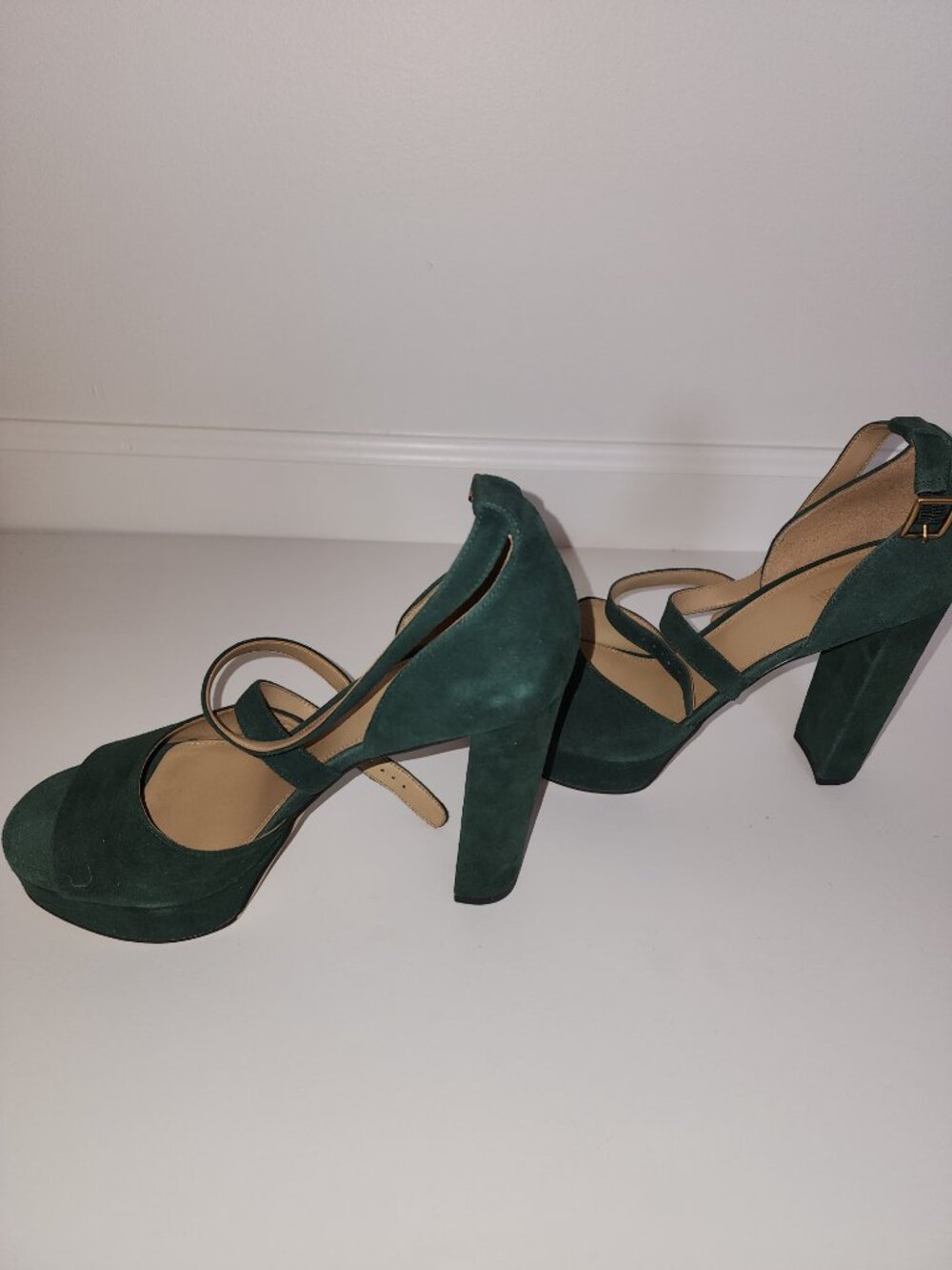 Michael Kors Marais Platform Sude Shoe, Green Size 9 - Picture 5 of 6
